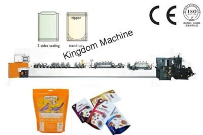 Máquina para fabricar bolsas stand up pouch con zipper